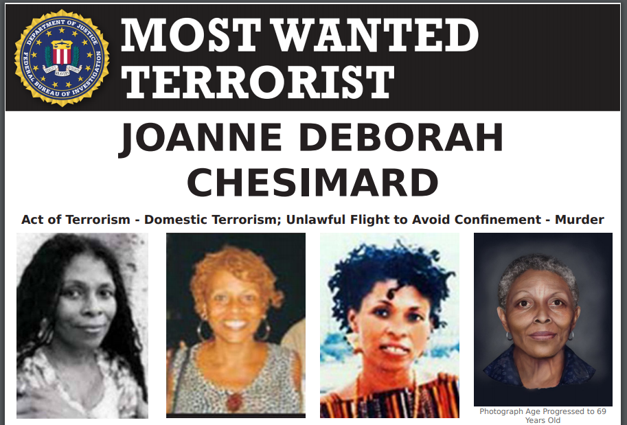 Assata Shakur még mindig szerepel az FBI legkeresettebb terroristákat tartalmazó listáján (forrás)